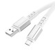 Кабель USB - microUSB Hoco X85 белый, 1м