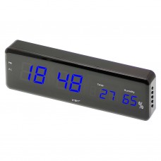 Часы-будильник VST 805S/6, чёрный/синий