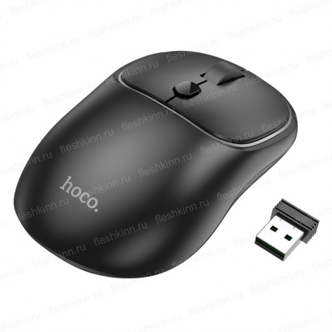 Мышь беспроводная Hoco GM25, чёрный (BT, USB)