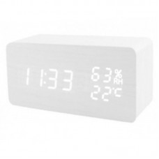 Часы-будильник VST 862S/6, белый/белый