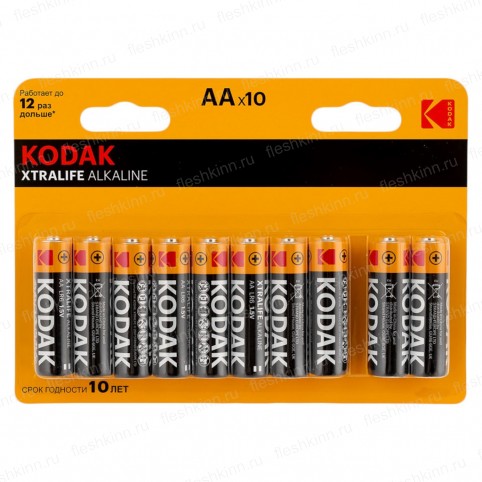 Батарейка Kodak XtraLife AA, LR06 BP10 8+2 (120)