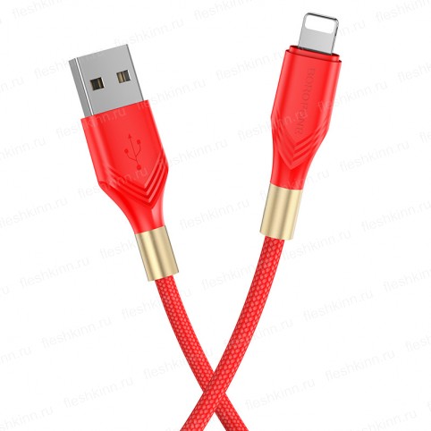 Кабель USB - 8pin Borofone BX92 Advantage красный, 1м