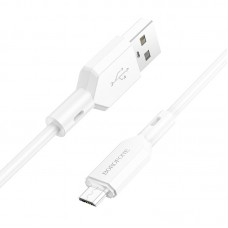 Кабель USB - microUSB Borofone BX70 белый, 1м