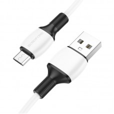 Кабель USB - microUSB Borofone BX84 Rise белый, 1м