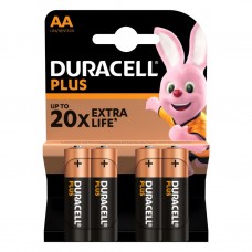 Батарейка Duracell Plus AA, LR06 BP4 (80)