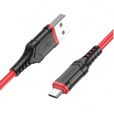 Кабель USB - microUSB Borofone BX67 красный, 1м
