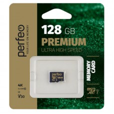 Карта памяти Perfeo microSDXC 128GB class10 UHS-I U3 V30
