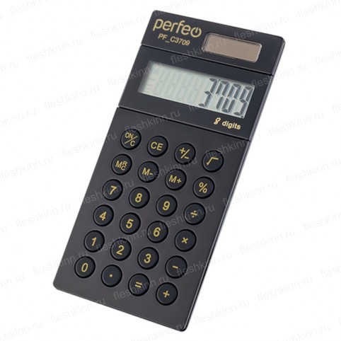 Калькулятор Perfeo PF_C3709, чёрный